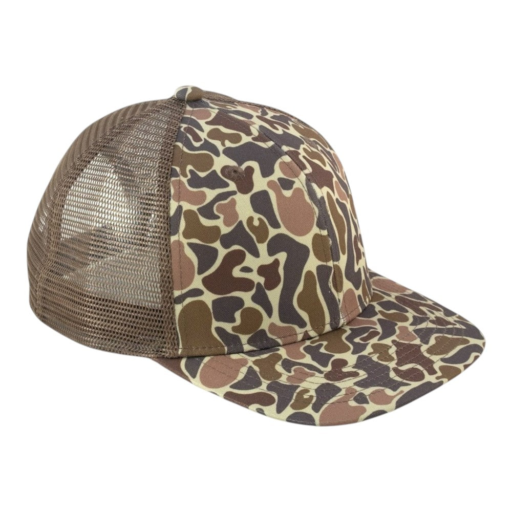 Blank Rope Hats Camo Trucker Cap Mesh Back
